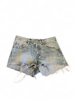 Levi’s 501 Cutoff Denim Shorts Light Blue w 24 EUC women’s jeans